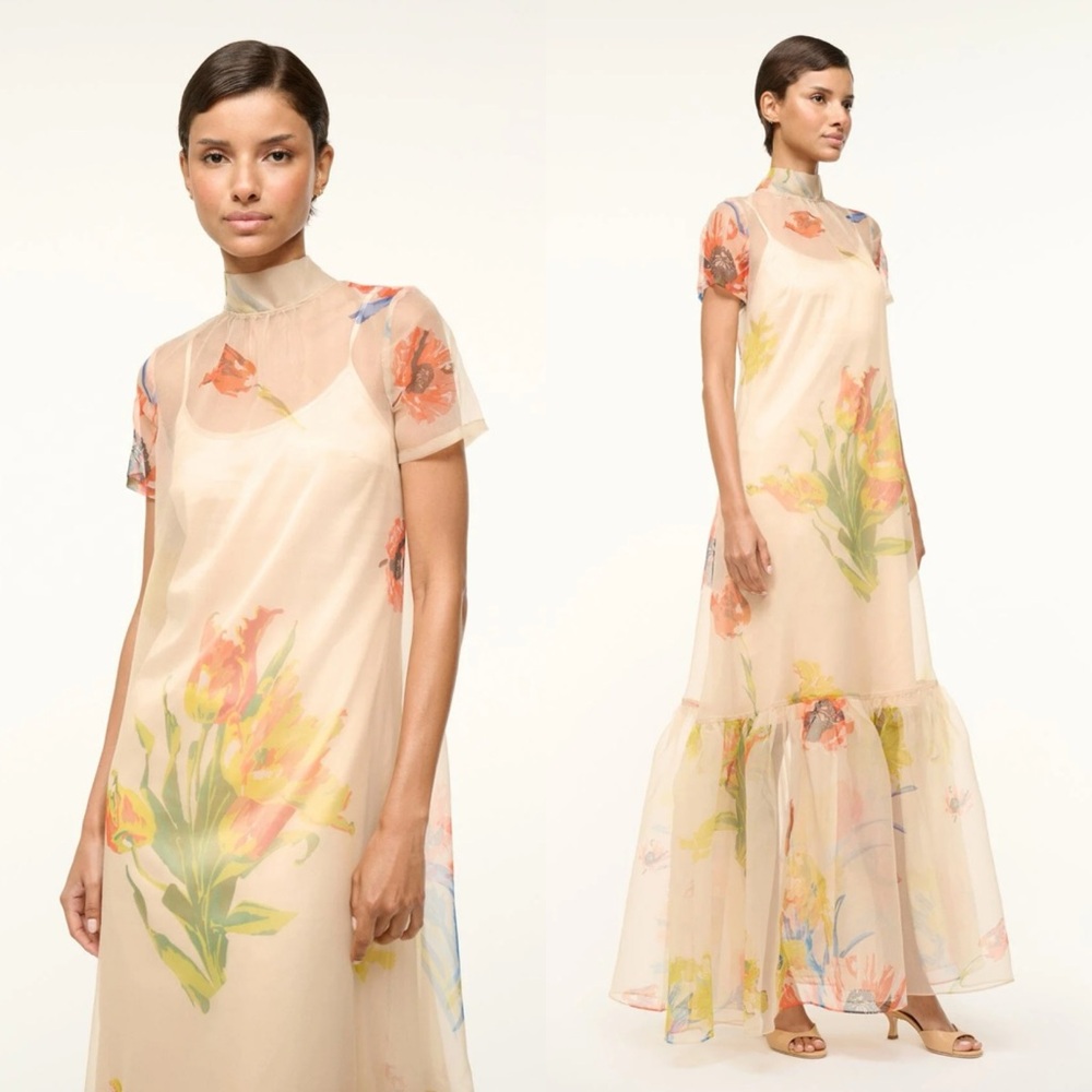 Staud Calluna maxi dress in First Bloom Day Size Small - Picture 9 of 9
